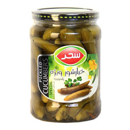 خیارشور ویژه شیشه 640 گرمی سحر