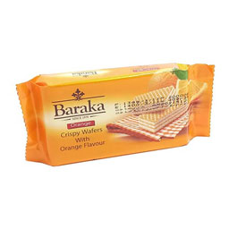 ویفر طعم پرتقال 40 گرمی باراکا