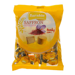 پشمک دو سر پیچ زعفران با روکش زعفران باراکا 450 گرمی