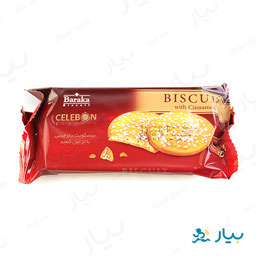 بیسکویت دارچینی تزیین کنجد 40 گرمی باراکا