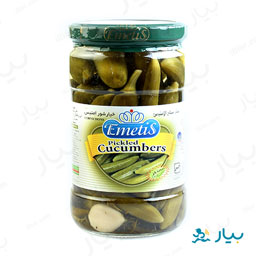 خیارشور ممتاز شیشه 680گرمی امتیس