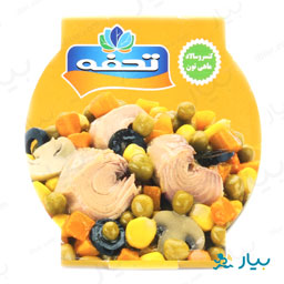 سالاد تن ماهی با درب کلید دار 160 گرمی تحفه