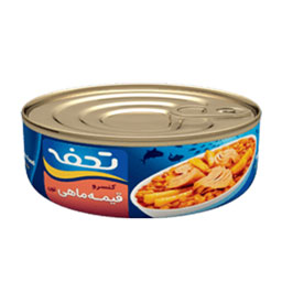 کنسرو قیمه ماهی 230 گرمی کلیددار تحفه