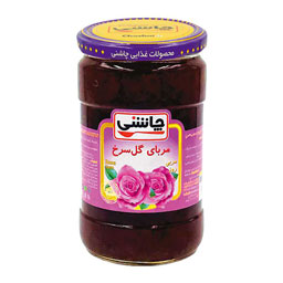 مربا گل سرخ شیشه ای 820 گرمی چاشنی