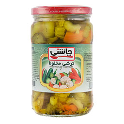ترشی مخلوط 670 گرمی چاشنی