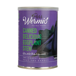 کنسرو خوراک بادمجان 420 گرمی پارس ورمیو