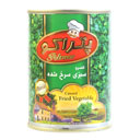 کنسرو سبزی سرخ شده درب کلید دار 380 گرمی پتراکو