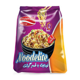 نودالیت با طعم مرغ 5 عددی 75 گرمی آماده لذیذ