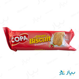 بیسکوییت کرمدار توت فرنگی 90 گرمی کوپا