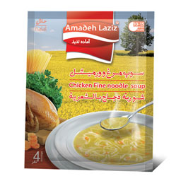 سوپ مرغ و ورمیشل 65 گرمی آماده‌لذیذ