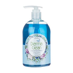 مایع دست شویی شفاف حاوی عصاره بابونه و وربنا 500 میلی لیتری درماکلین