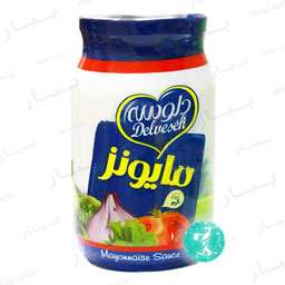 سس مایونز شیشه ای 450 گرمی دلوسه