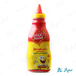 سس گوجه فرنگی کودک فشاری 400 گرمی دلوسه
