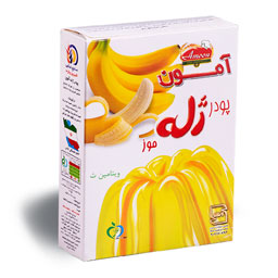 آمون پودر ژله با طعم موز 100گرمی