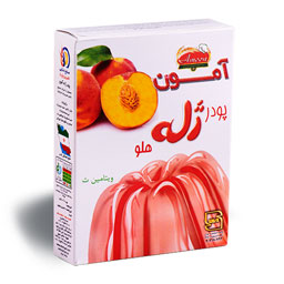 پودر ژله با طعم هلو آمون 100 گرمی