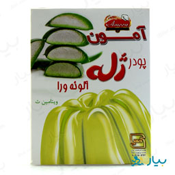 پودر ژله با طعم الوئه ورا 100گرمی آمون
