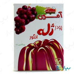 پودر ژله با طعم انگور 100گرمی آمون