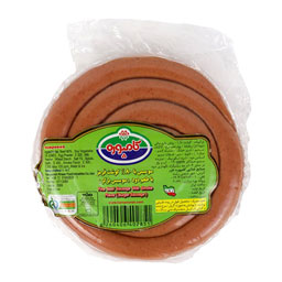 سوسیس برگر با 80 درصد گوشت با طعم دود 150 گرمی کامپوره