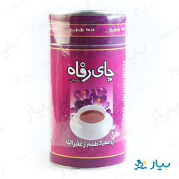 چای با عطر و عطم زعفران 200 گرمی رفاه لاهیجان