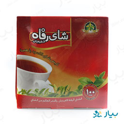 چای تی بگ سیاه 100 عددی رفاه لاهیجان