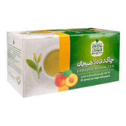 رفاه چای تی بگ سبز 25 عددی با طعم هلو