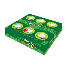 رفاه چای تی بگ سبز شش طعم صادراتی