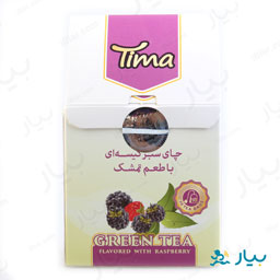 چای سبز کیسه ای تمشک 20 گرمی تیما