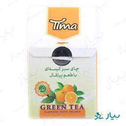 چای سبز کیسه ای پرتقالی 20 گرمی تیما