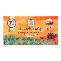 چای سیاه کیسه ای دارچینی 20 عددی رفاه لاهیجان