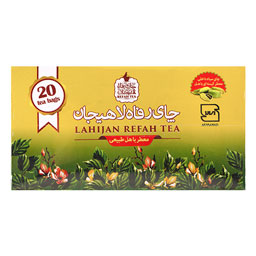 چای سیاه کیسه ای با هل 20 عددی رفاه لاهیجان