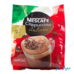 کاپوچینو به همراه پودر مخلوط کاکائو 1×3 کیسه ای 20 عددی نسکافه