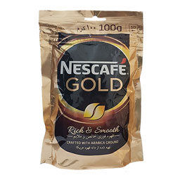 نسکافه قهوه فوری گلد بلند پاکتی 100 گرمی