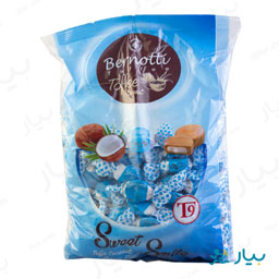 تافی با مغز کرم نارگیل 900 گرمی برنوتی