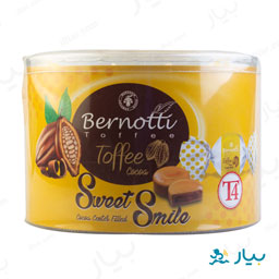 تافی ساده با مغز کرم کاکائو 400 گرمی برنوتی