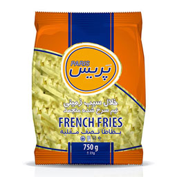 سیب زمینی سرخ شده منجمد 750 گرمی پریس