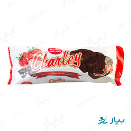 کیک کاکائوی با طعم توت فرنگی چارلی 110 گرمی شیرین نوین