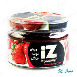 مربای توت فرنگی 300گرمی ایز