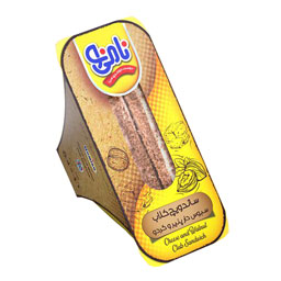 ساندویچ کلاب سبوس دار پنیر و گردو 100 گرمی نامی نو