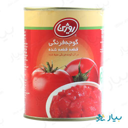 گوجه خرد شده 380 گرمی روژین