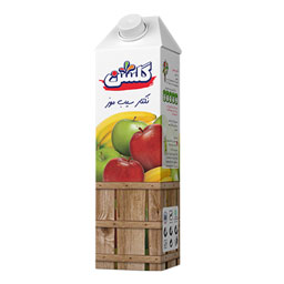 نکتار سیب و موز تتراپک جمینا 1 لیتری گلشن