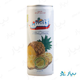 آبمیوه قوطی آناناس پالپی 240 میلی لیتری گلشن