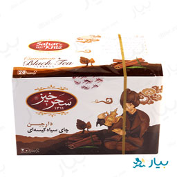 چای سیاه کیسه ای با طعم دارچین 20 عددی سحرخیز