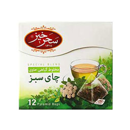 مخلوط گیاهی حاوی چای سبز 12 عددی سحرخیز