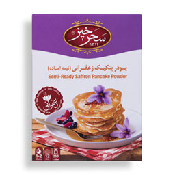 پودر پنکیک زعفرانی 250 گرمی سحرخیز