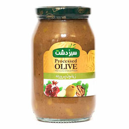 زیتون پرورده 500 گرمی سبز دشت