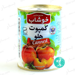 کمپوت هلو (کلیددار ) 350 گرمی خوشاب