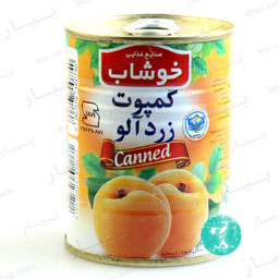 کمپوت زردآلو (کلیددار ) 350 گرمی خوشاب
