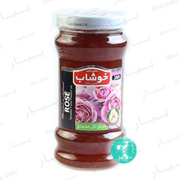 مربای گل محمدی شیشه 720گرمی خوشاب