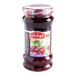 کمپوت آلبالو شیشه ای خوشاب