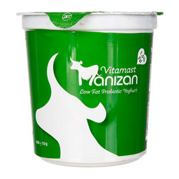 ماست پروبیوتیک کم چرب 900 گرمی مانیزان
